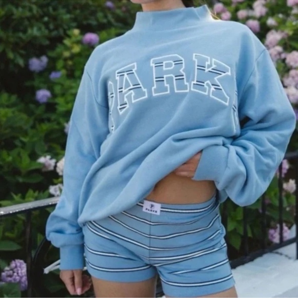 Parke Maggie and Emma Heritage Mockneck🩵